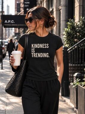 Short Sleeve T-Shirt Avail in Sz Small Says Kindness Is Trending ⬇️ for PTP